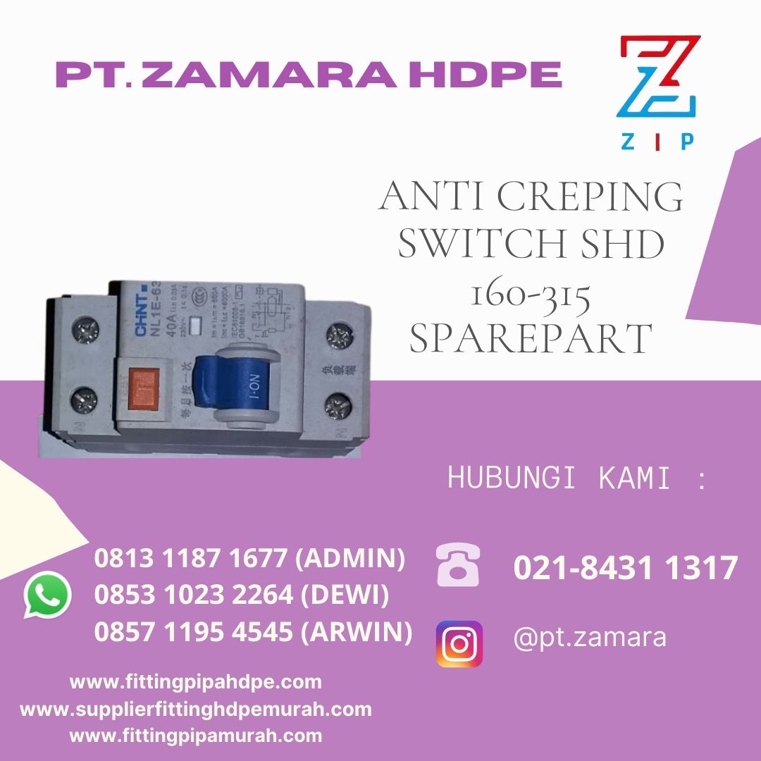 Supplier Anti Creping Switch SHD 160-315 Sparepart