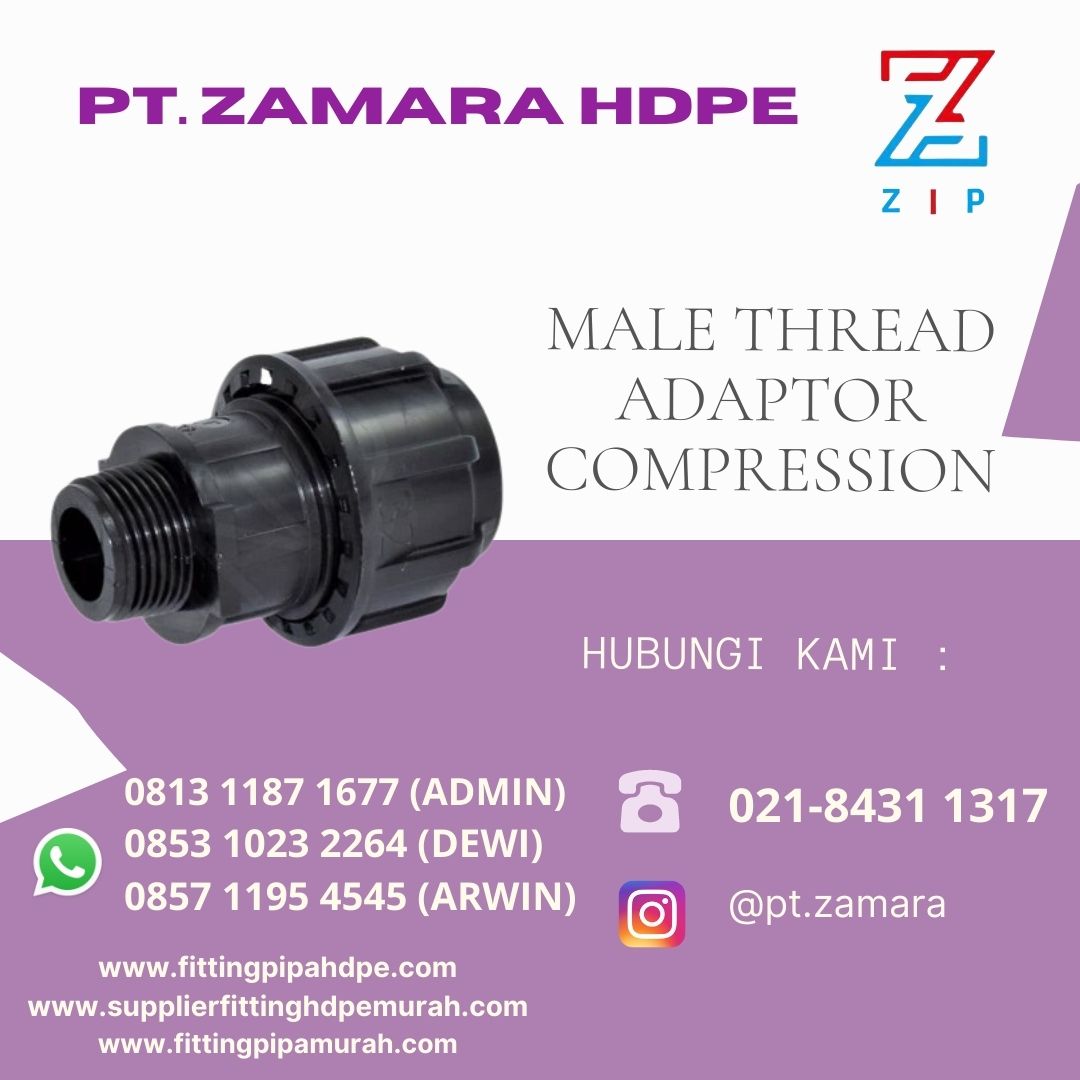 Male Thread Adaptor Compression